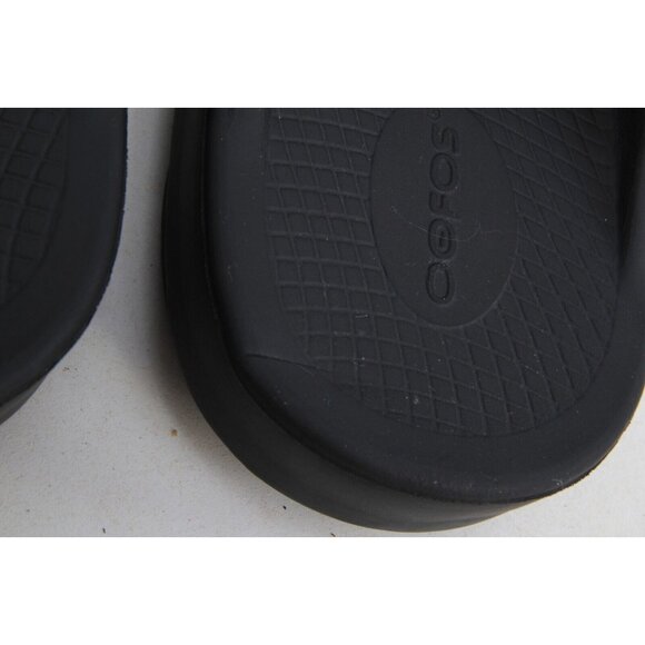 Oofos OOAHH Sandals Unisex Recovery Slide Shoes Black Unisex Mens 10 - Picture 6 of 16